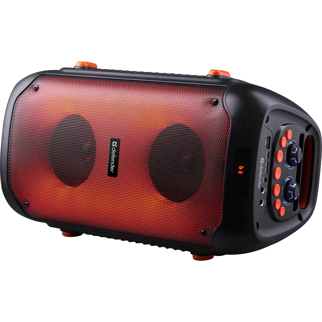 Акустична система 2.0 Defender Boomer 25, 25Вт RGB/BT/FM/USB/TF/AUX/MIC, чорна - фото 9
