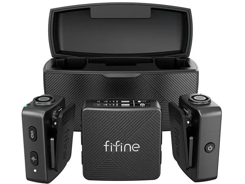 Мікрофонна радіосистема для смартфона Fifine M9 Black - фото 2