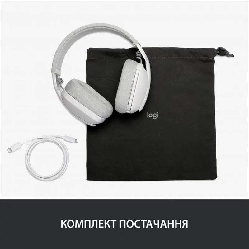 Bluetooth-гарнітура Logitech Zone Vibe 100 Wireless Off-White (981-001219) - фото 10