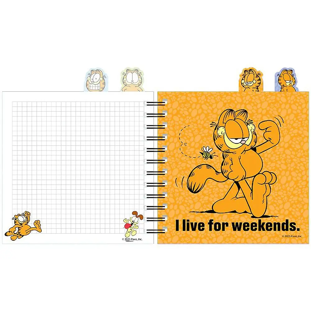 Блокнот Kite Garfield 80 аркушів GF з розділювачами на спіралі (GF26-278) - фото 2