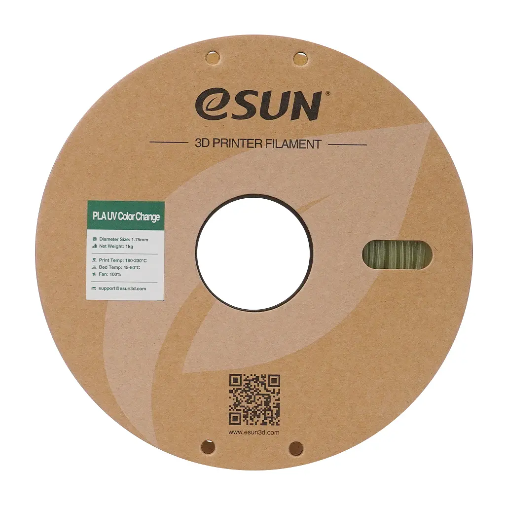 Пластик для 3D-принтера eSUN PLA UV 1.75 мм 1 кг Green (PLA-UV CC175UV-G1P1) - фото 4