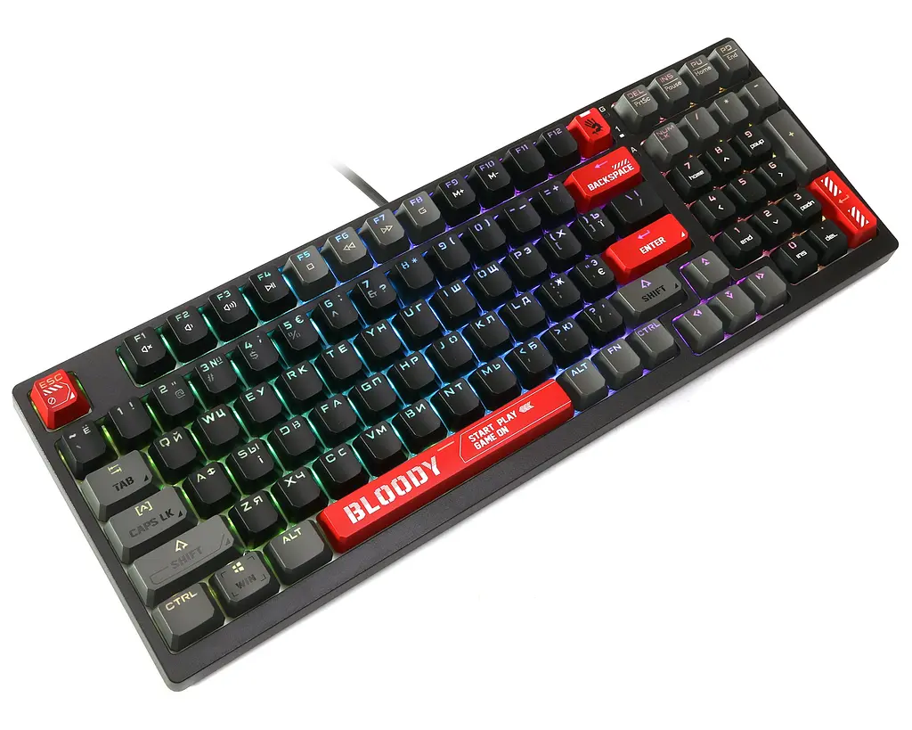 Клавіатура A4Tech S98 Bloody Red - фото 3