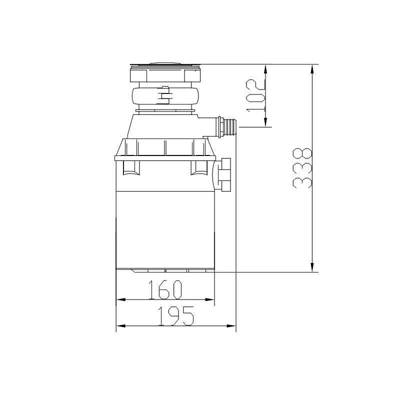 Подрібнювач харчових відходів Mixxus GD-03-0,75 MX1570 - фото 2
