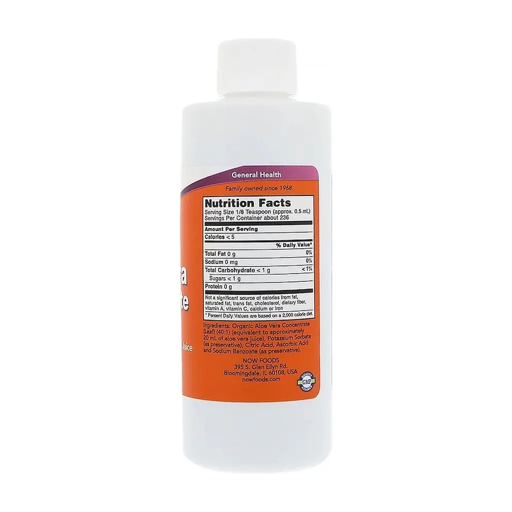 Трави Now Foods Алое Віра Концентрат, Aloe Vera Concentrate, 118 мл (NOW-03030) - фото 2