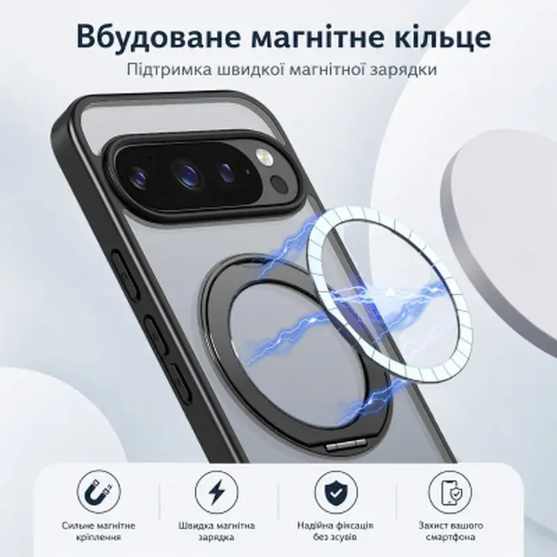 Чохол до мобільного телефона BeCover Aura Fold Google Pixel 9 Pro XL / 10 Pro XL Black (715669) - фото 6