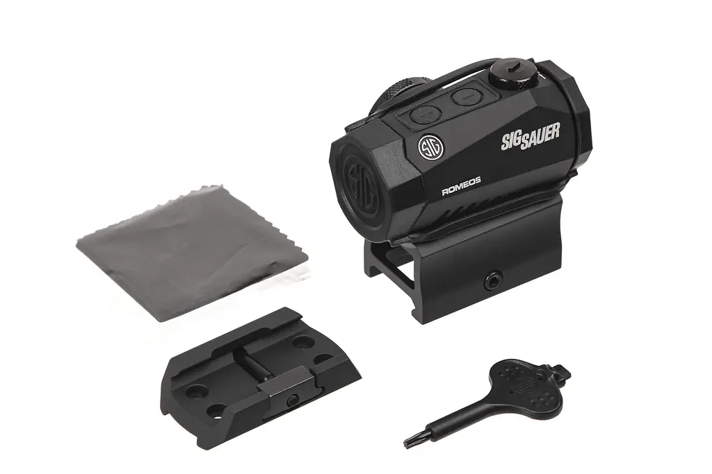 Прицел коллиматорный SIG Optics ROMEO 5,1x20MM, 2 MOA RED DOT, 0.5 MOA ADJ, M1913, BLACK - фото 5