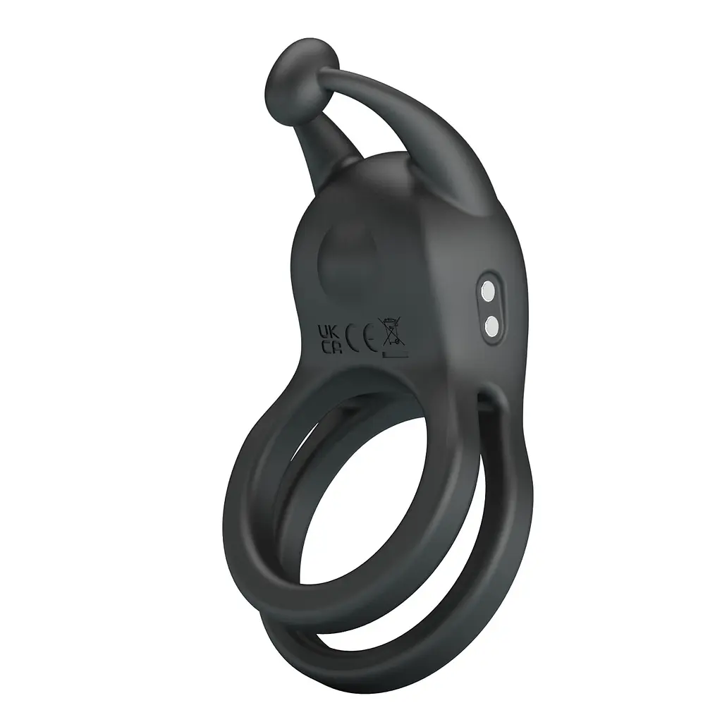 Эрекционное кольцо Pretty Love Goodwin Vibrating Double Penis Ring BI-210222 103652 - фото 9
