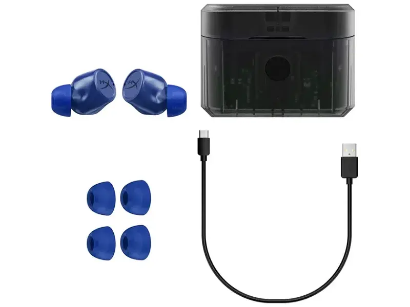 Наушники TWS HyperX Cirro Buds Pro Blue (727A6AA) - фото 6