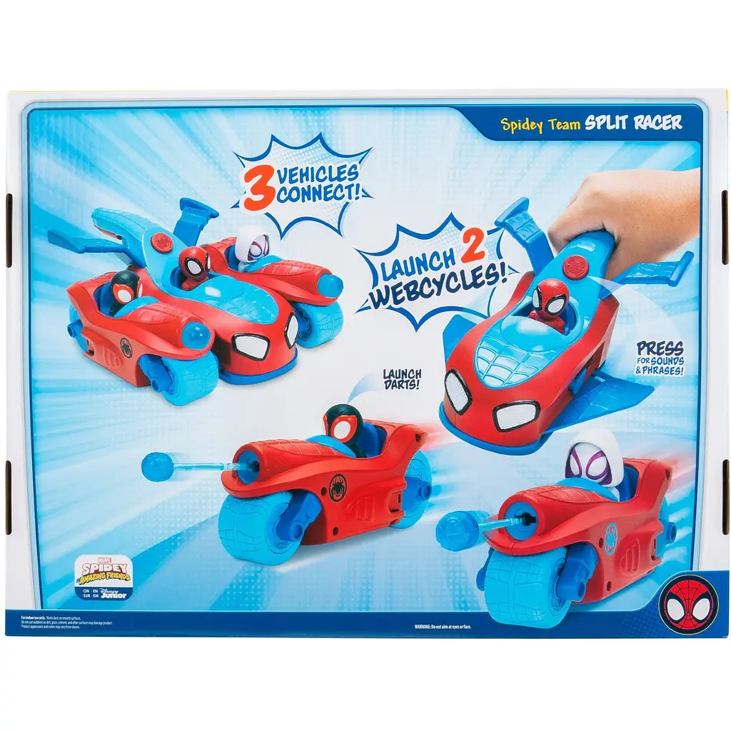 Ігровий набір 3 в 1 Spidey Deluxe Feature Vehicle Спліт команда Спайді (SNF0271) - фото 32