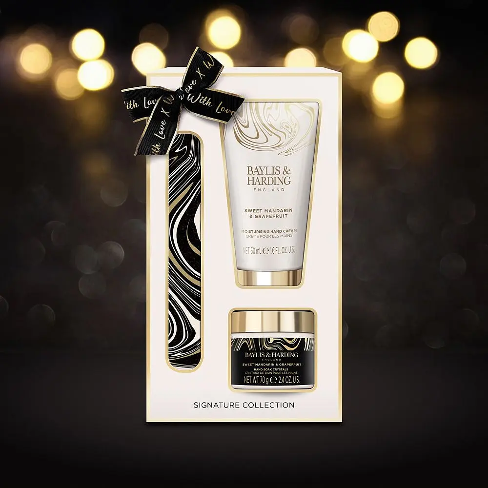 Подарунковий набір для манікюру Baylis & Harding Sweet Mandarin & Grapefruit: Крем для рук 50 мл + Сіль для рук 70 г + Пилочка для нігтів - фото 3
