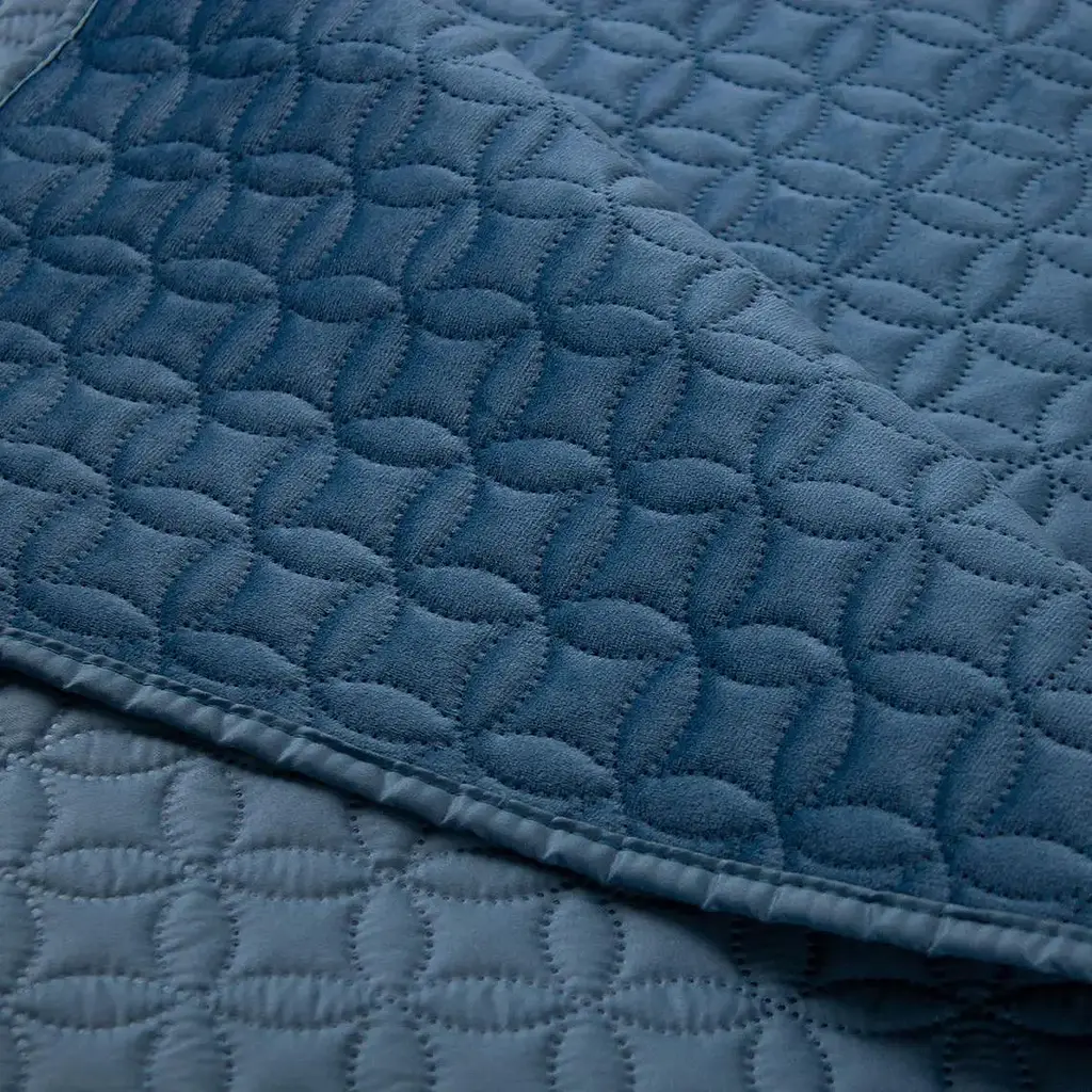 Покривало ТЕП Velour Мозаїка 220x240 см темно-синій (4-00517_36206) - фото 4