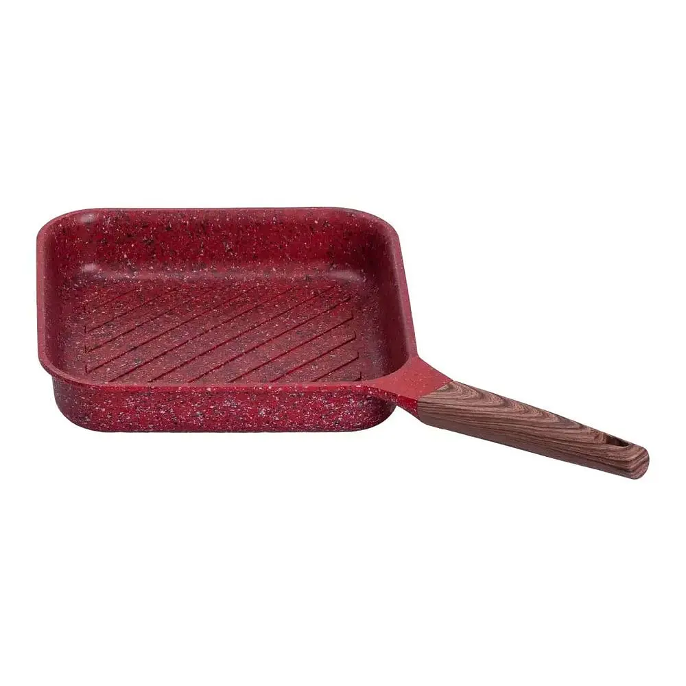 Сковорода-гриль MGC алюмінієва 2,5 л з антипригарним покриттям, червоний MGC HP-4-443R - фото 2