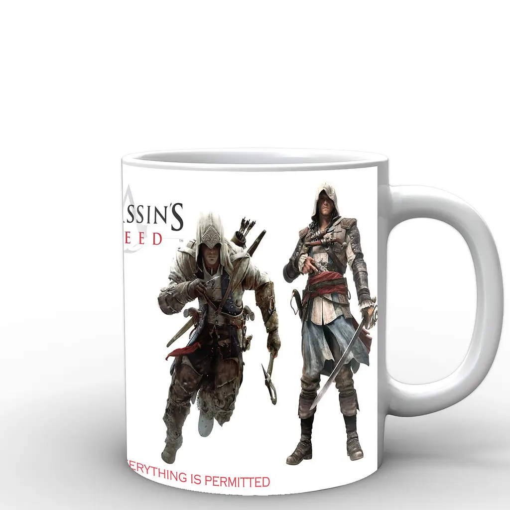 Кухоль GeekLand Assassins Creed слоган AC.02.08 330 мл білий - фото 3