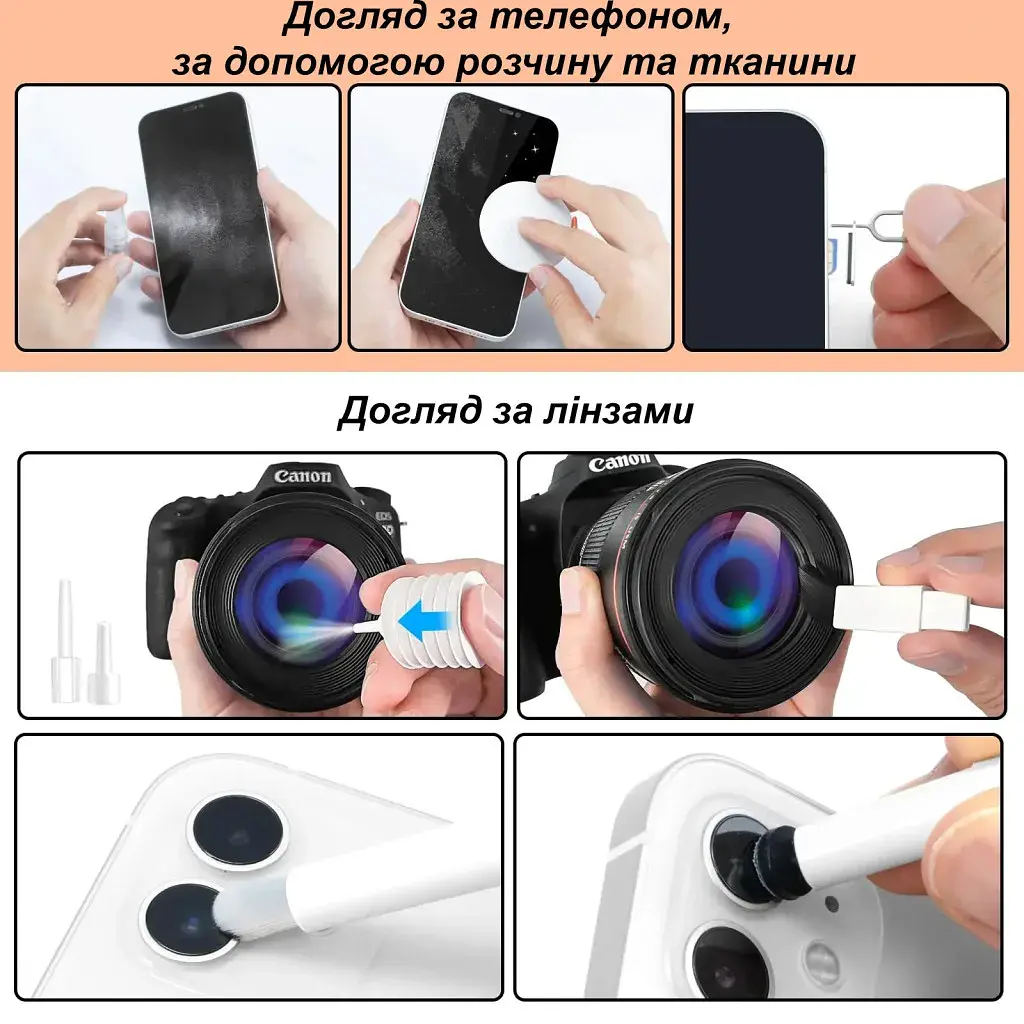 Універсальний чистячий набір XoKo Multifinctional Cleaning set 20 in 1 (XK-CS1000) - фото 11