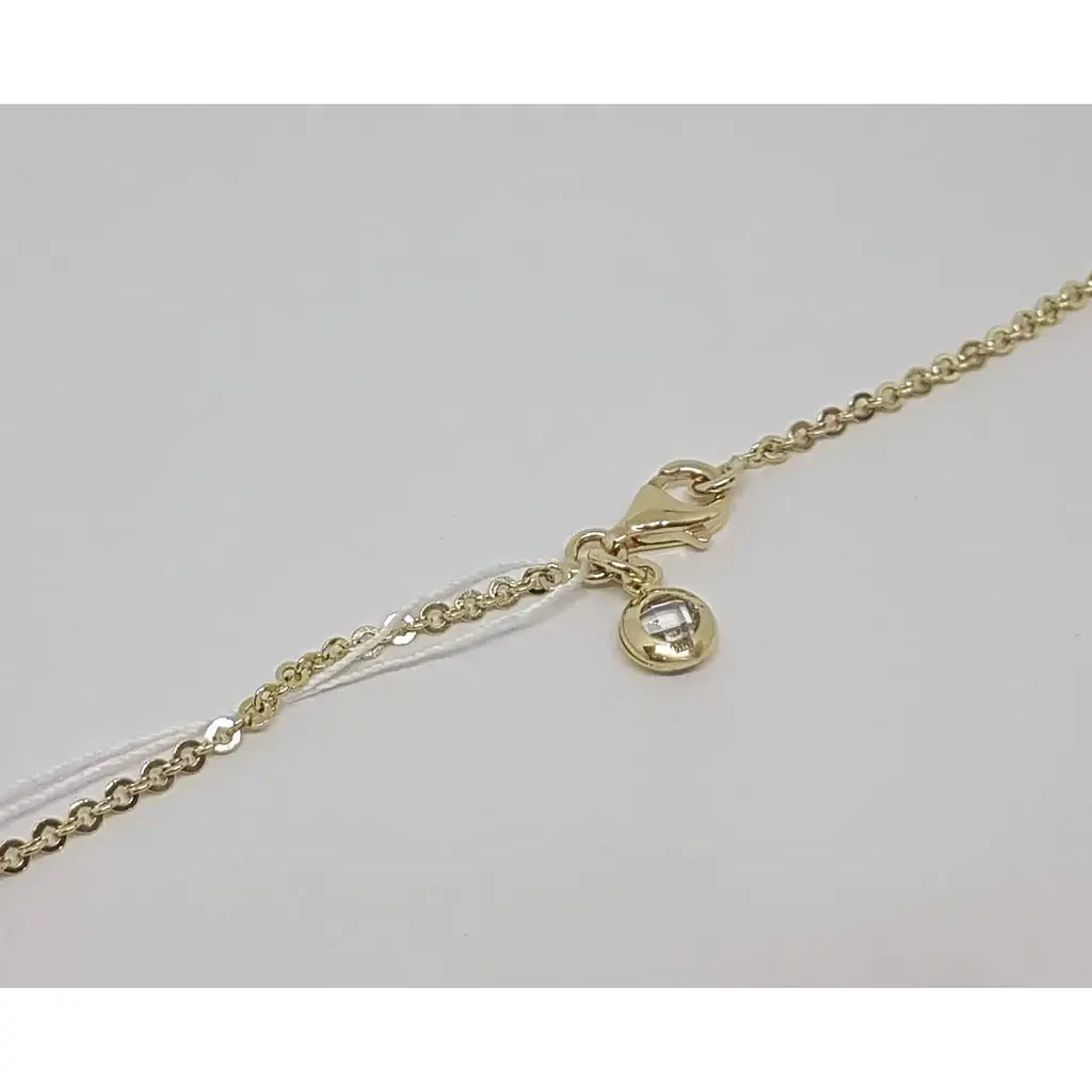 Золотое колье Столичная Ювелирная Фабрика с фианитами. 351517Ж 45 - фото 3