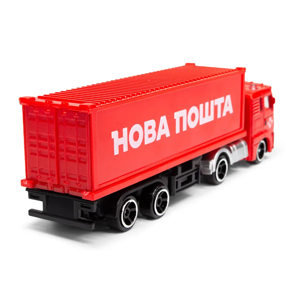 Автомодель колекційна Фура Нова Пошта TechnoDrive 250416CG масштаб 1:64 - фото 5