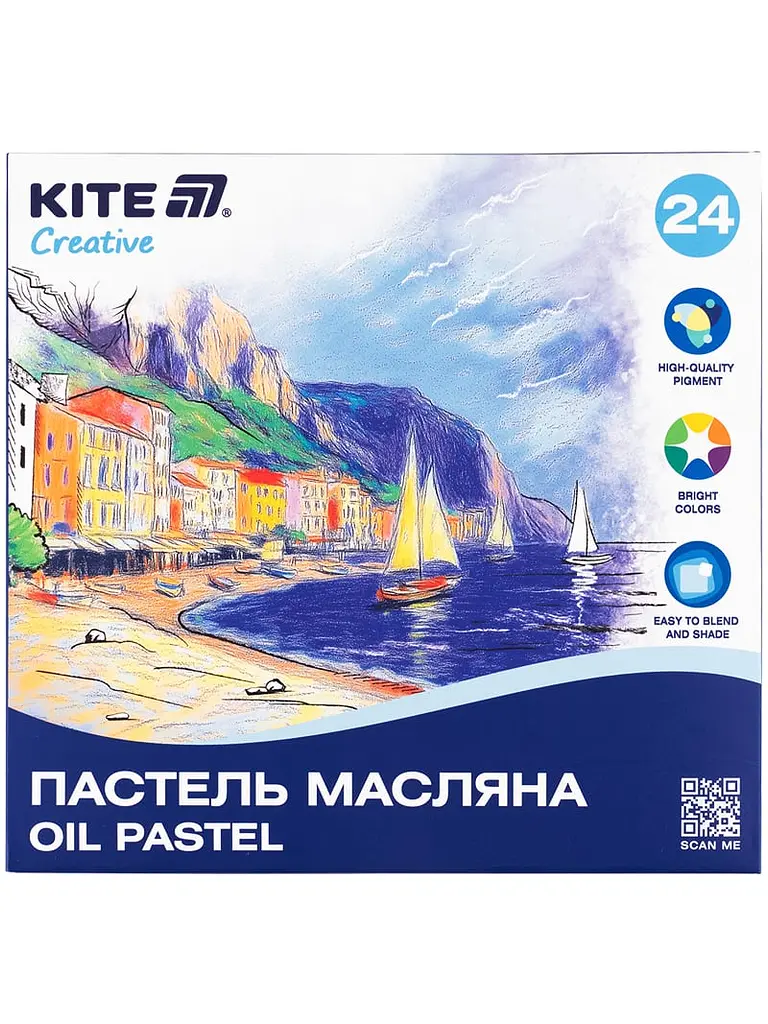 Пастель 24 кол. KITE Creative масляна (K-200-24) - фото 5