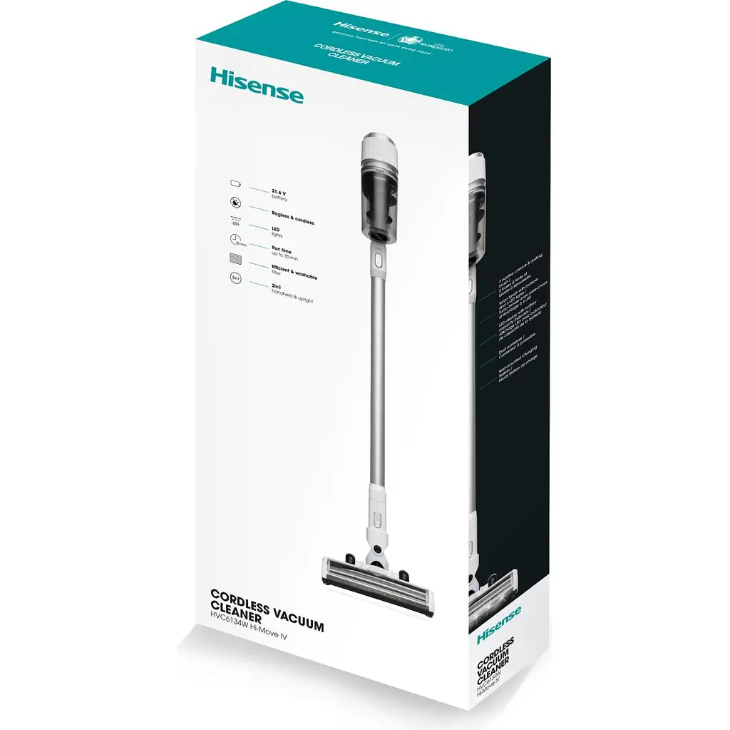 Пилосос акумуляторний Hisense HVC6134W (VC3919-GS) - фото 12