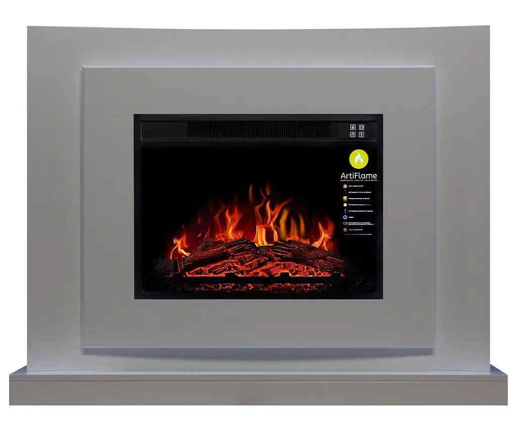Камінокомплект ArtiFlame LUCCA AF23S БІЛИЙ Б'ЯНКО зі звуком - фото 3