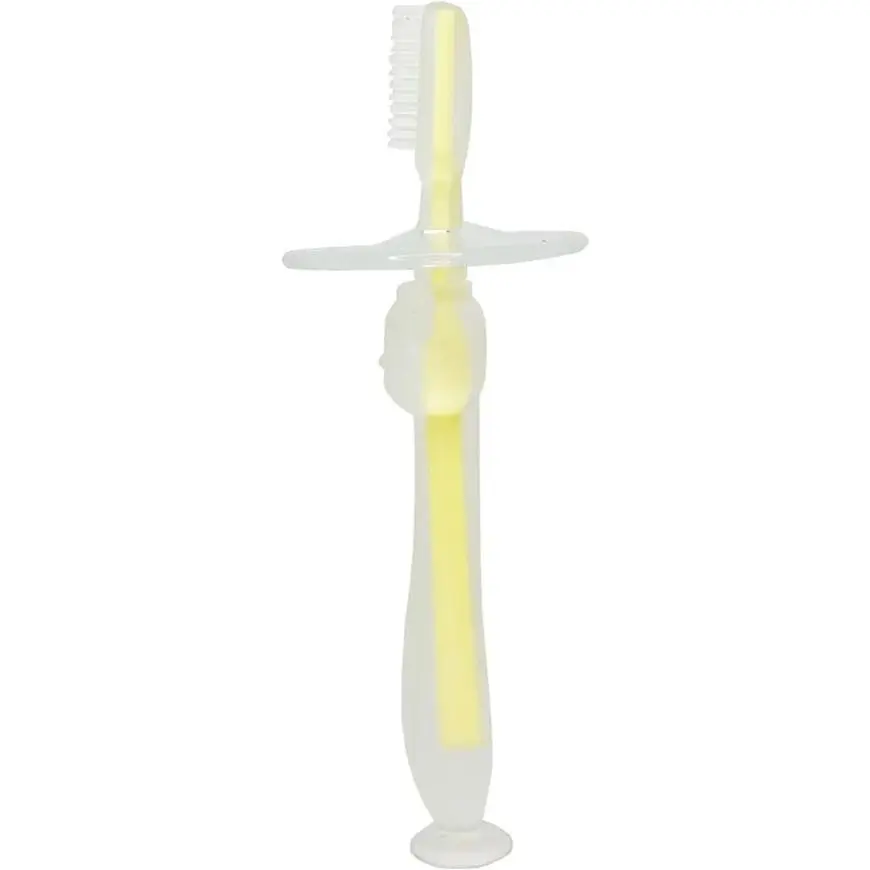 Зубная щетка MegaZayka Mumlove с ограничителем MGZ-0707 Yellow - фото 2