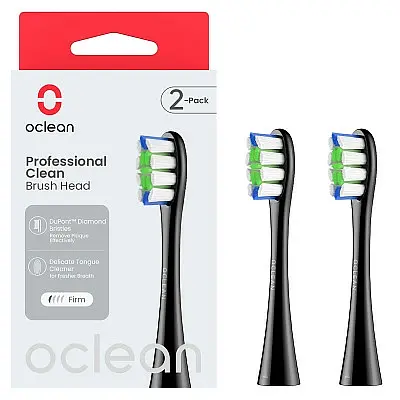 Насадки для зубной щетки Oclean Professional Clean Brush Head for SE Air X F1 2шт P1C5 B02 Black - фото 2