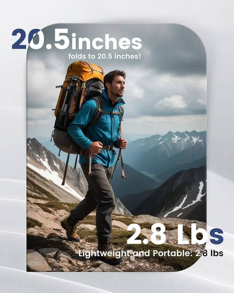 CAMBOFOTO 74"-Camera-Tripod, професійний алюмінієвий штатив/підставка для ніг Бездзеркальна камера/DSLR/Мобільний телефон - фото 5