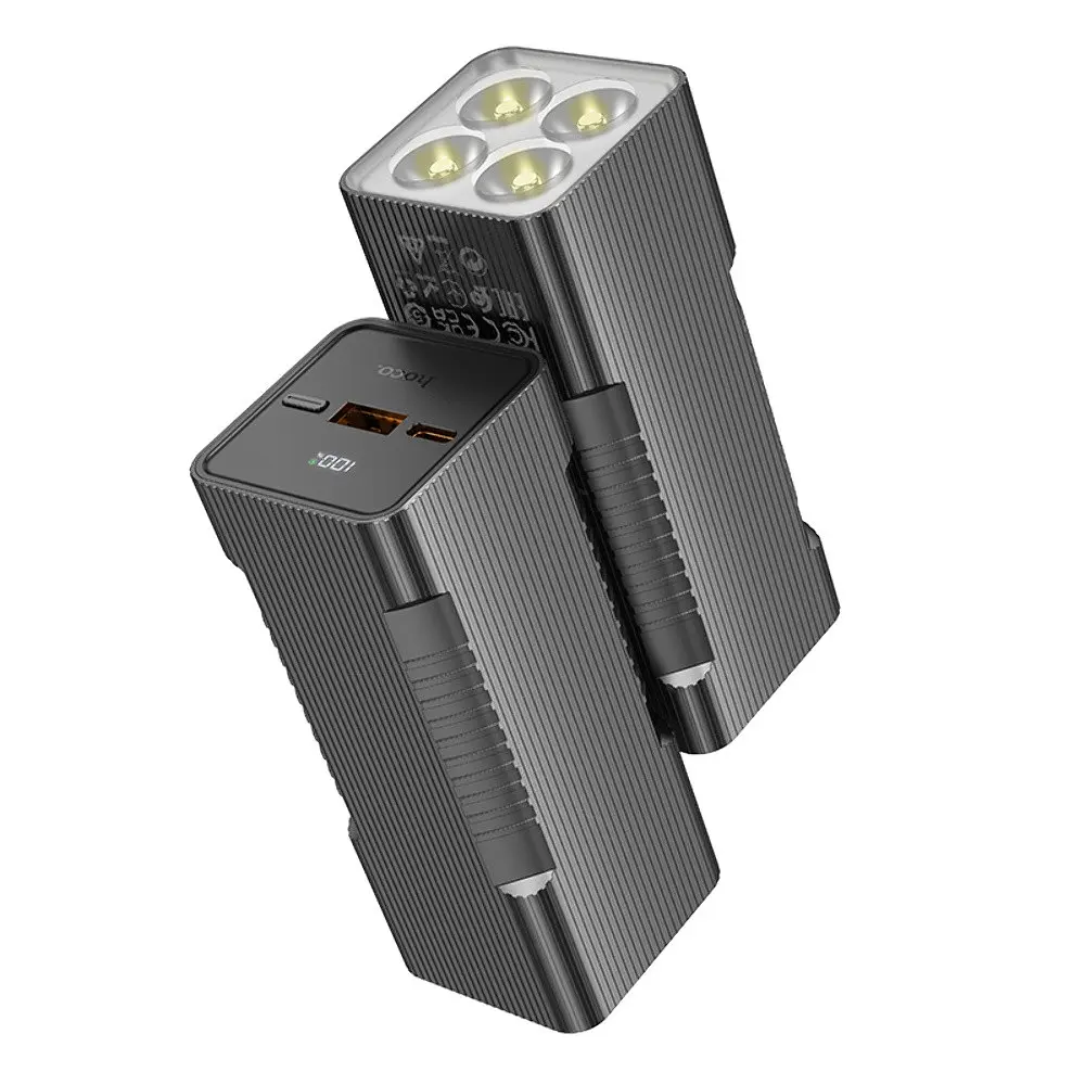 Power bank Hoco Q15 10000mAh PD 22.5W с фонарем черный - фото 3