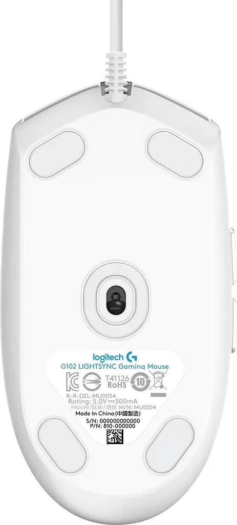 Миша Logitech G102 Lightsync (910-005823) білий (6587626) - фото 4