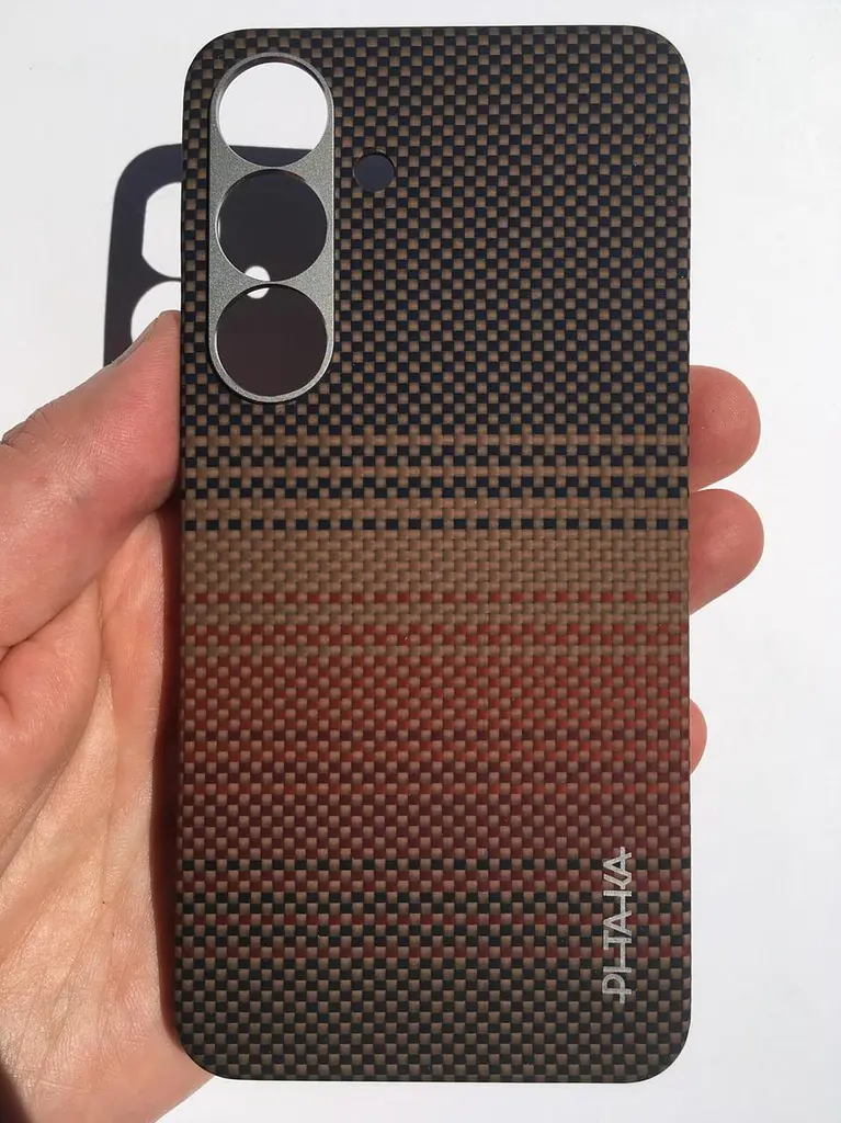 Чохол протиударний Pitaka Tactile Woven Edge Case MagSafe для Samsung Galaxy S25 (S931) Sunset KS2503 - фото 5