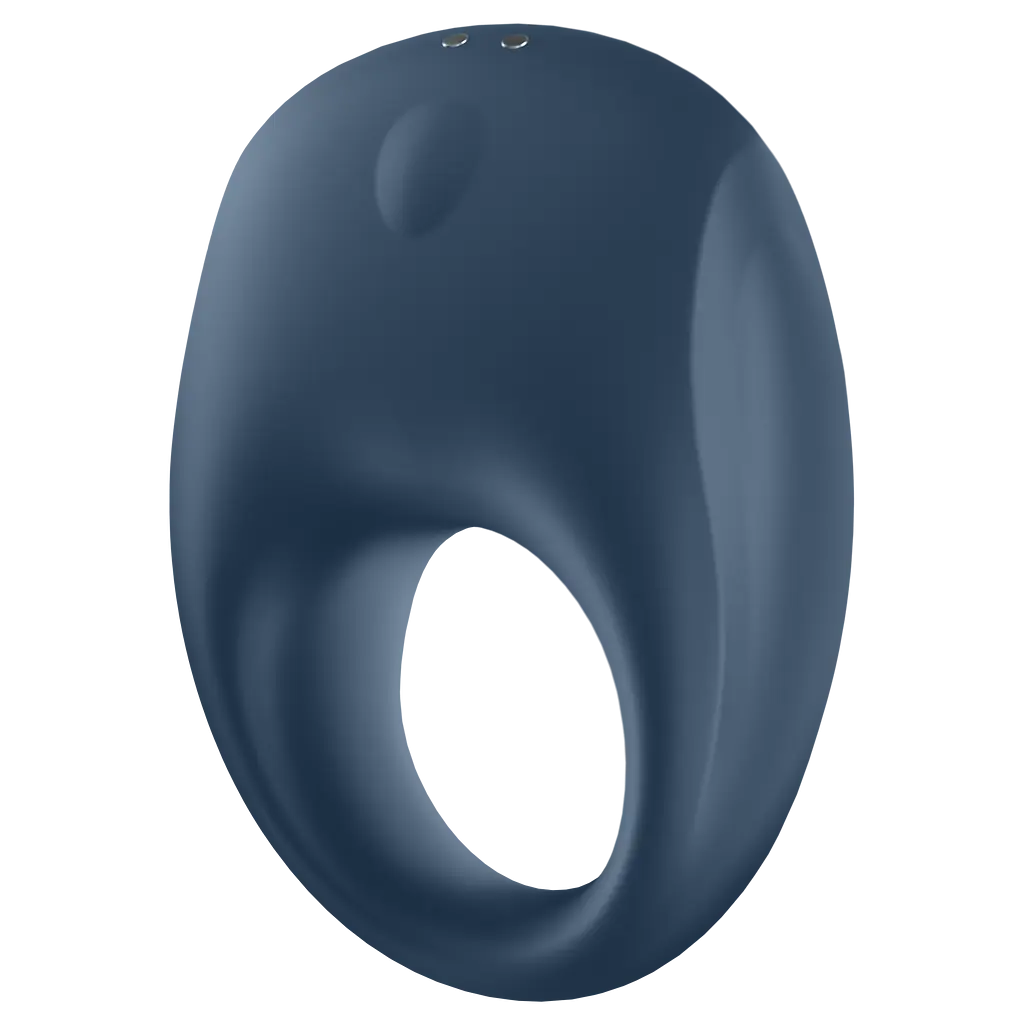 Кільце ерекційне Satisfyer Strong One Ring Vibrator 7.4 см синій - фото 3