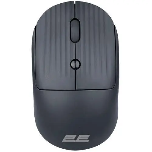 Миша бездротова 2E MF218 Silent, чорний, bloetooth/2.4GHz USB, оптична, 800/1200/1600 dpi, 4 кнопки, до 10 м, 1хАА