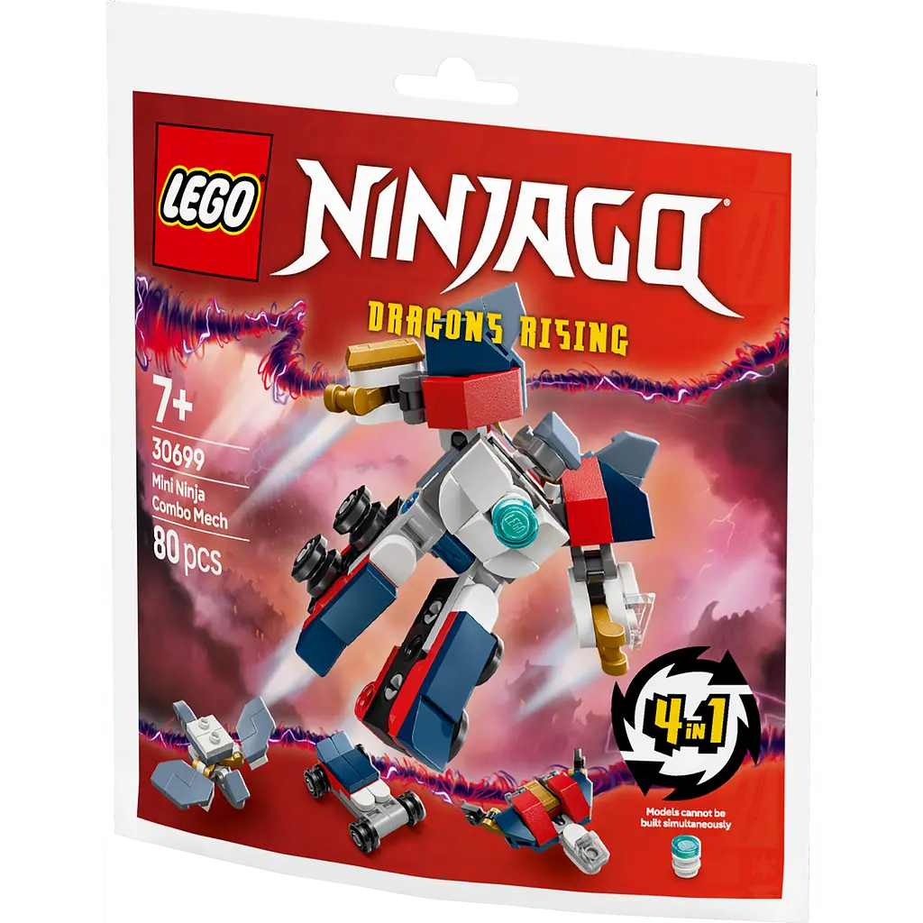 Конструктор ​LEGO Ninjago Мінініндзя комбо робот 80 деталей (30699) - фото 3