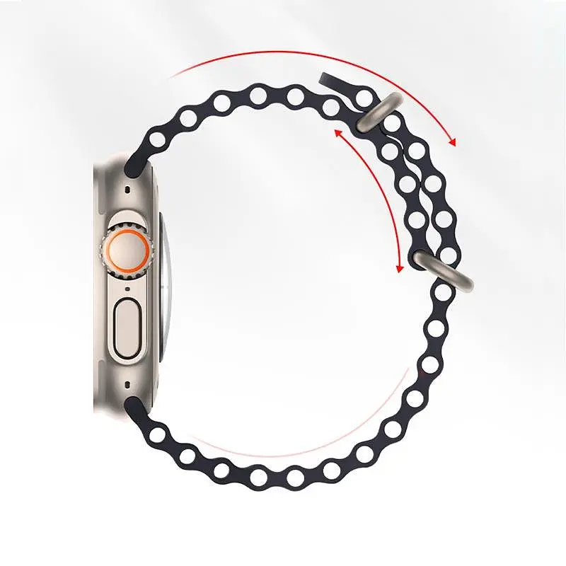 Ремінець Hoco iWatch WA12 series marine double buckle silicone strap (42/44/45/49 мм) - фото 2