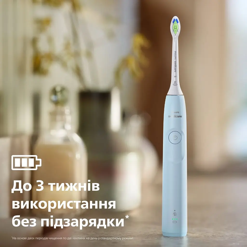 Електрична зубна щітка Philips Sonicare HX7106/01 серії 5300 біло-блакитна - фото 9
