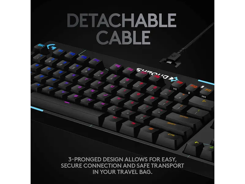 Клавіатура Logitech G PRO Mechanical Gaming Keyboard - Shroud Edition (920-009849) - фото 4