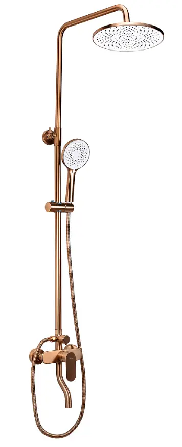 Душова система з виливом Rea Drop brushed copper REA-P7064 - фото 5