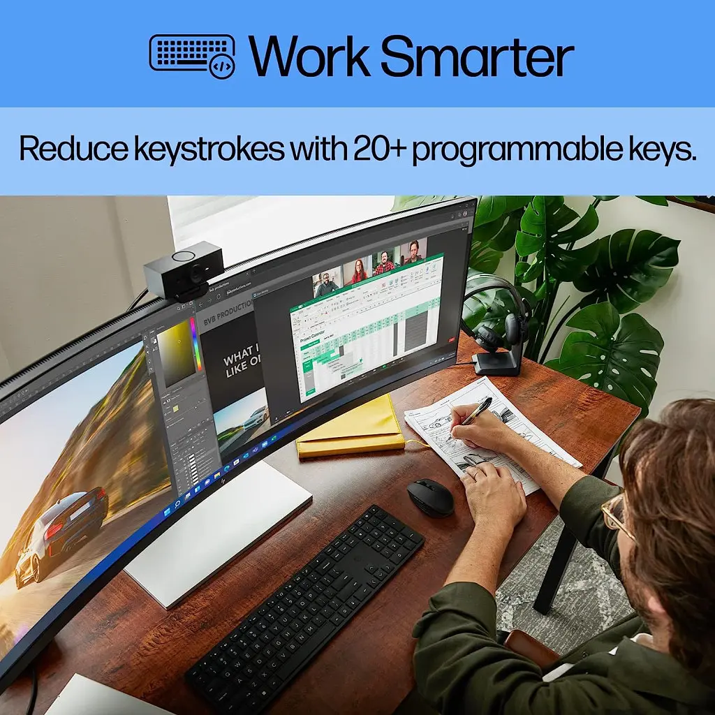 Клавіатура HP 450 Programmable Wireless UA Black (4R184AA) - фото 9