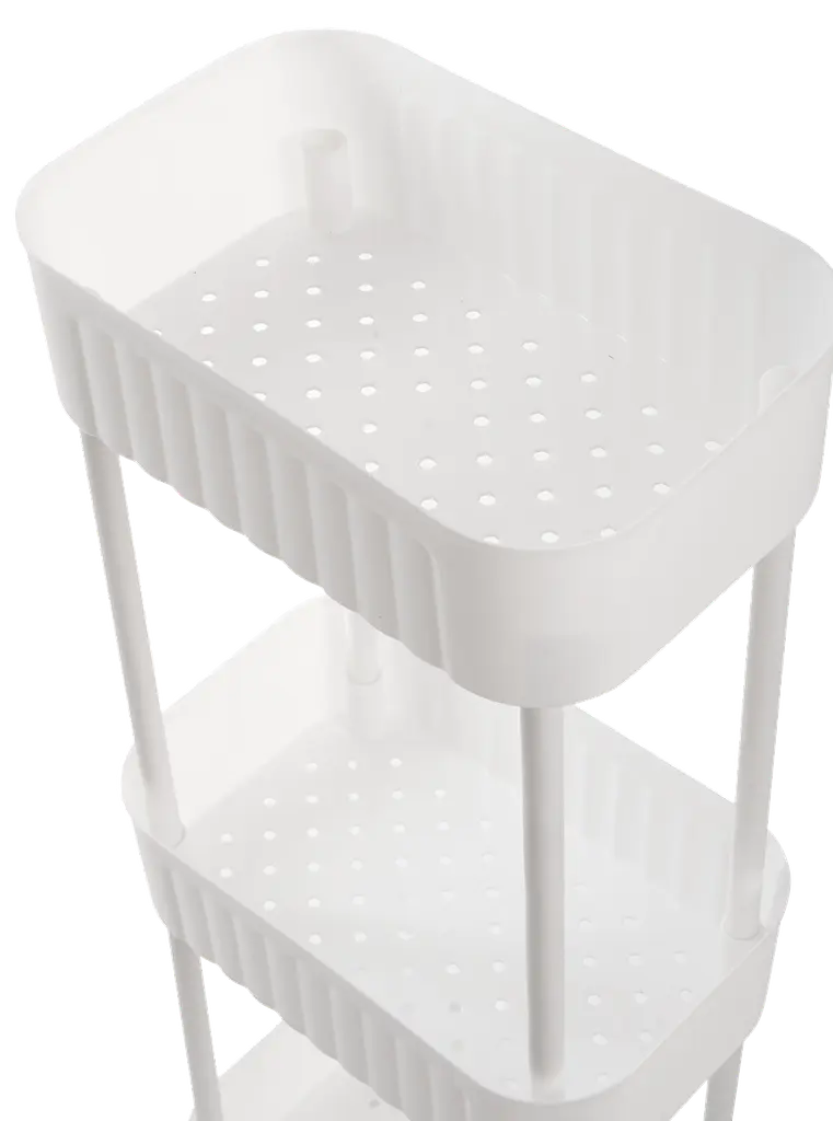 Етажерка 3-х ярусна 6020 Honeycomb WHITE 17х27х73 см VIOLET HOUSE meb0000380 - фото 4