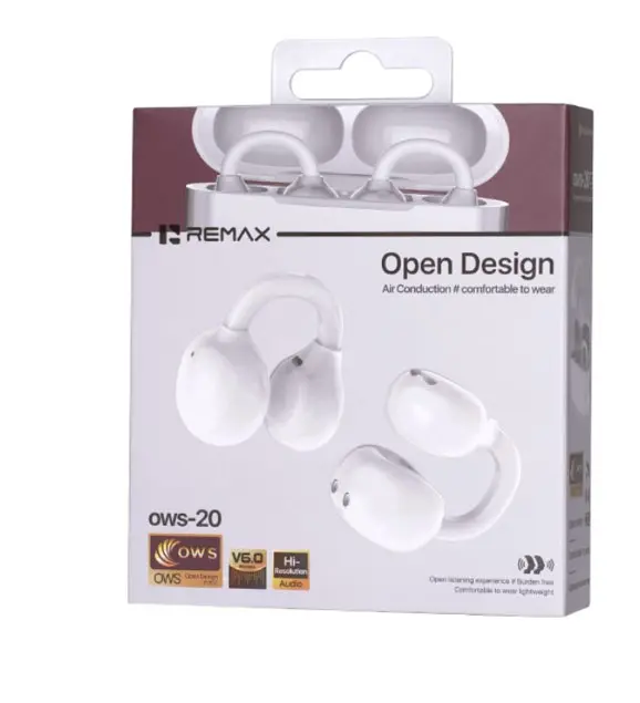 Навушники Remax OWS-20 Ear Clip TWS Earphones White - фото 2