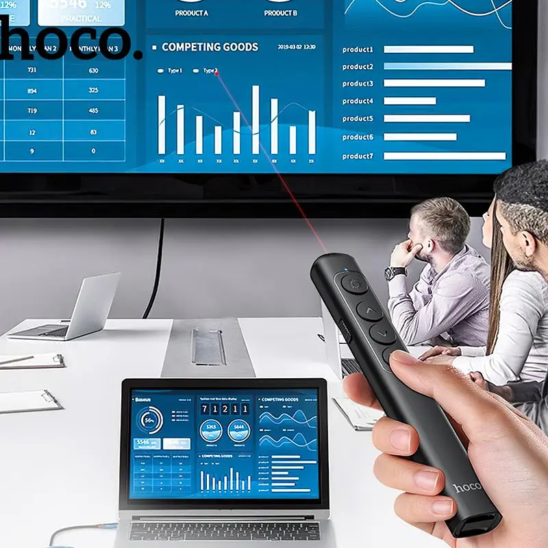 Лазерна указка Hoco GM200 Smart PPT Black - фото 8