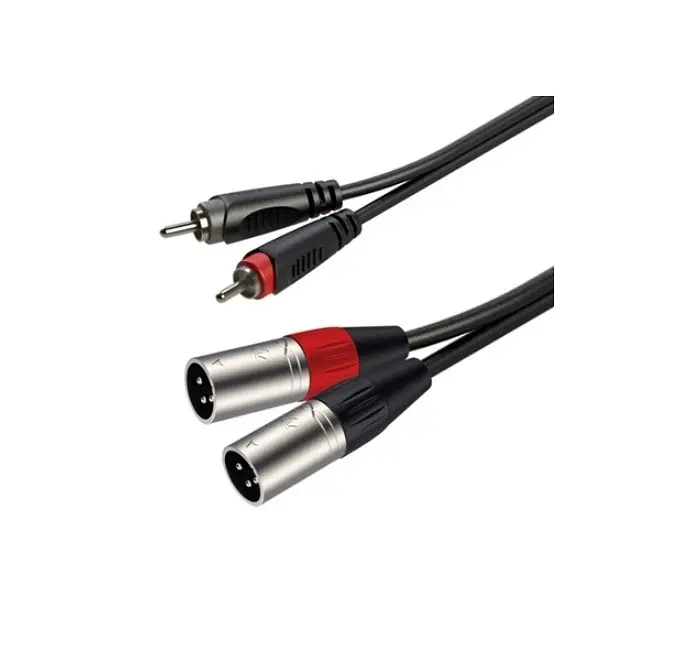 Готовый аудио кабель 2xRCA — 2xXLR Male Roxtone SAC-C190-L3 3м