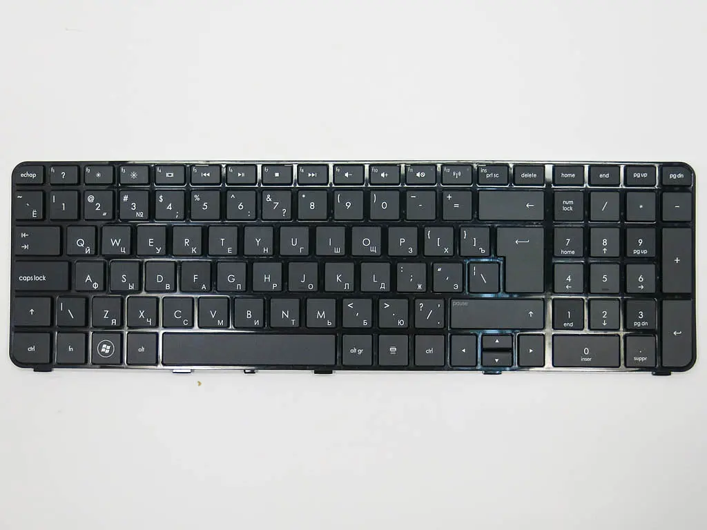 Клавіатура для HP DV7-4070us, DV7-4080er, DV7-4090ef, DV7-4090sf (UA Black з рамкою). - фото 3