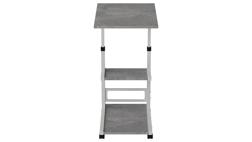 Стол приставной Ferrum-decor Адан 62x40x60 металл Белый ДСП Бетон 16мм (FRD-102497) - фото 3