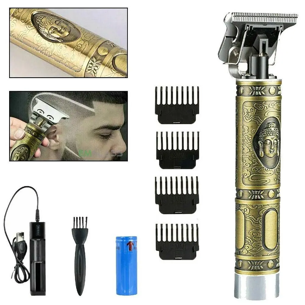Акумуляторна машинка для стрижки волосся HAIR CLIPPER бритва тример окантувальна для бороди 5 Вт UKC T99 - фото 5