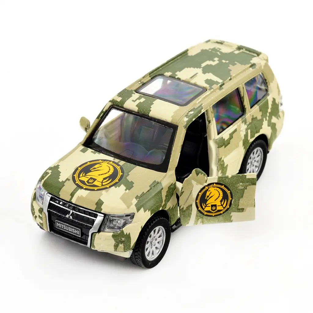 Автомодель TechnoDrive Шеврони Героїв Mitsubishi Pajero 4WD Turbo 47 ОМБр (250361M) - фото 4