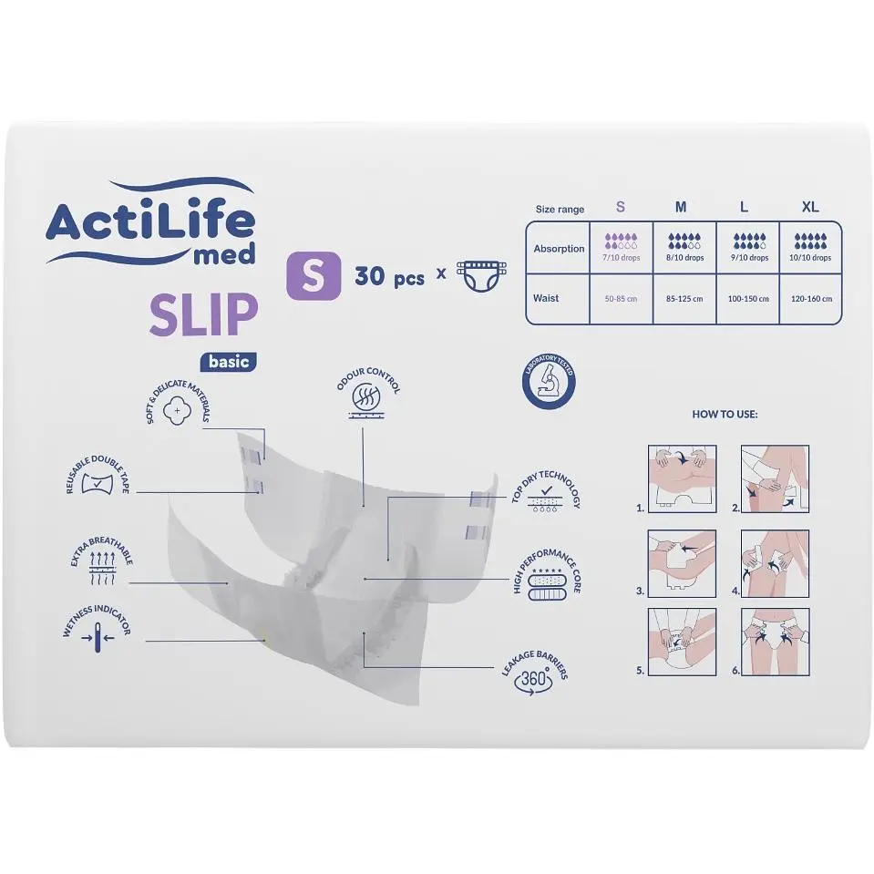 Подгузники для взрослых ActiLife Med Basic S 30 шт. - фото 2