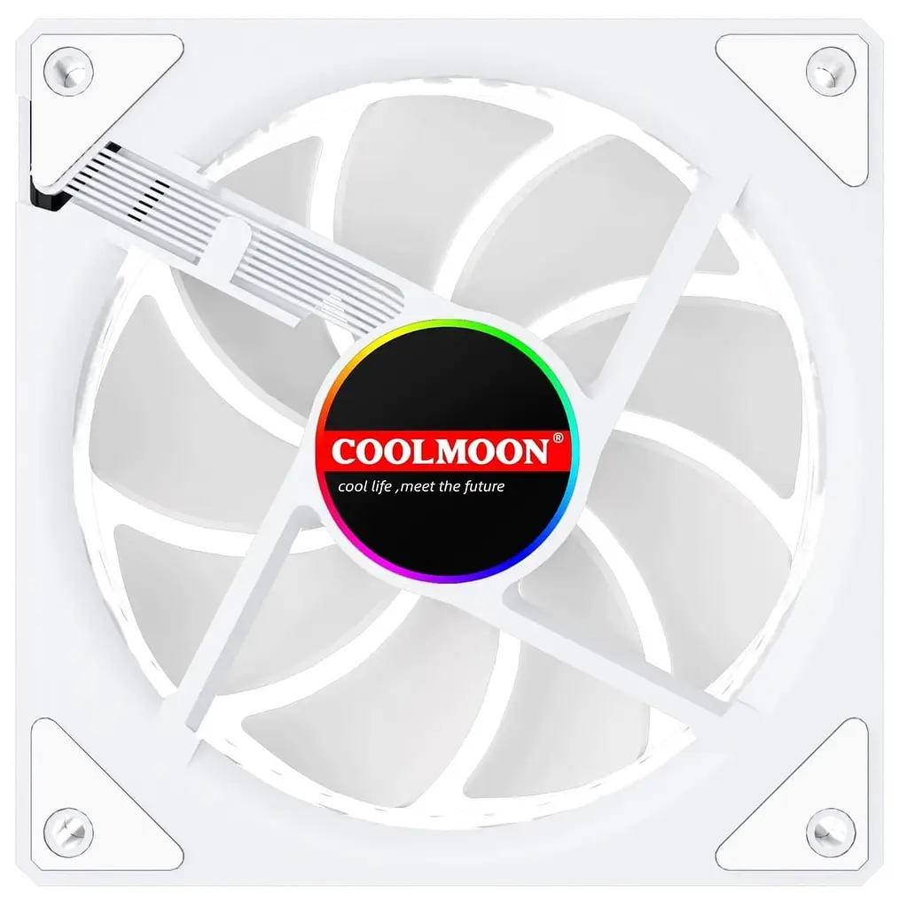 Вентилятор Coolmoon 120мм CM-W12-W Reverse White (CM-W12-W-R) - фото 8