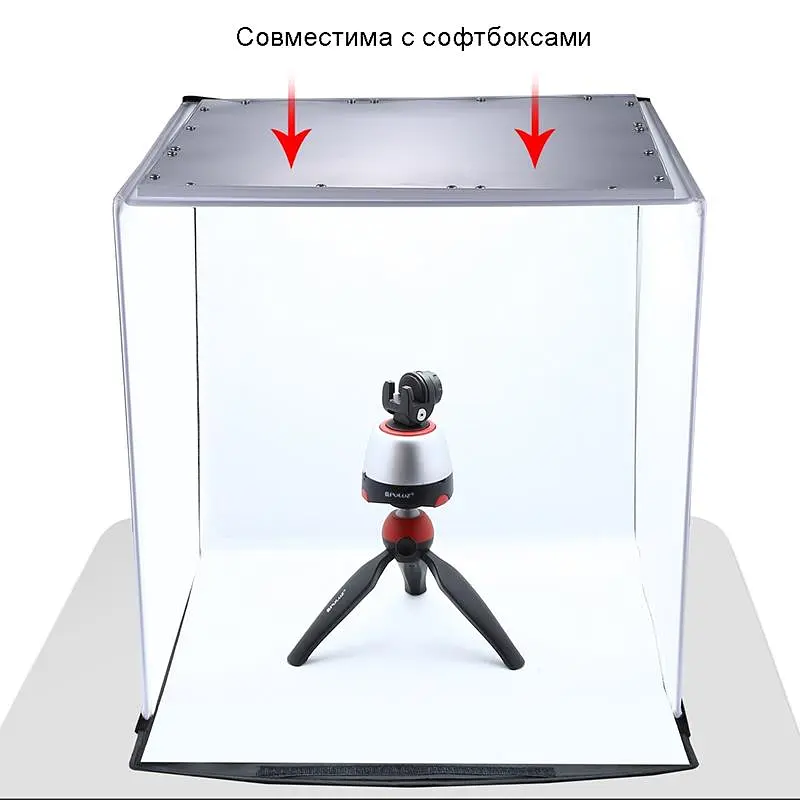 LED панель Puluz 1200LM для предметної зйомки, 34.7x34.7 см - фото 6