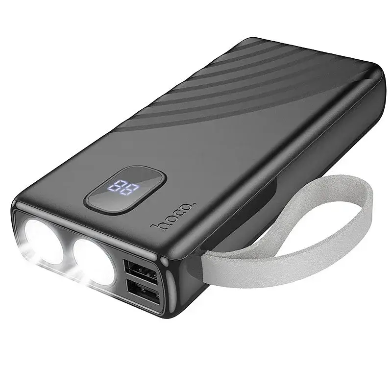 Универсальная мобильная батарея Hoco J129A 20000mAh Nature flashlight (Черный) - фото 2