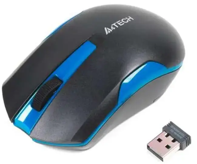 Миша A4Tech GG3-200N USB Black/Blue - фото 2